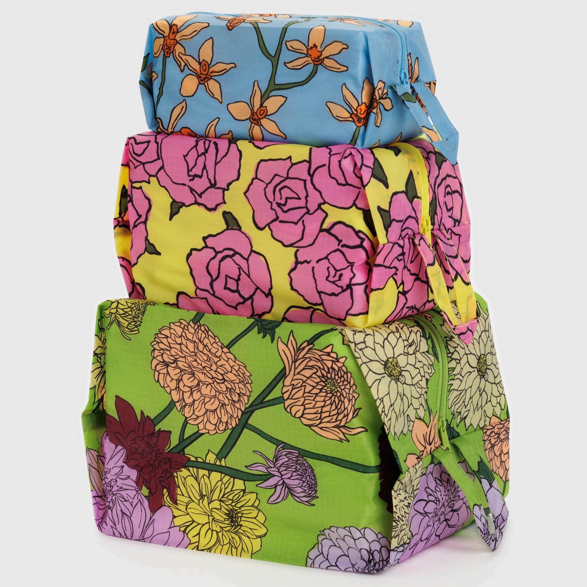 BAGGU 3D Zip (Garden Flowers)