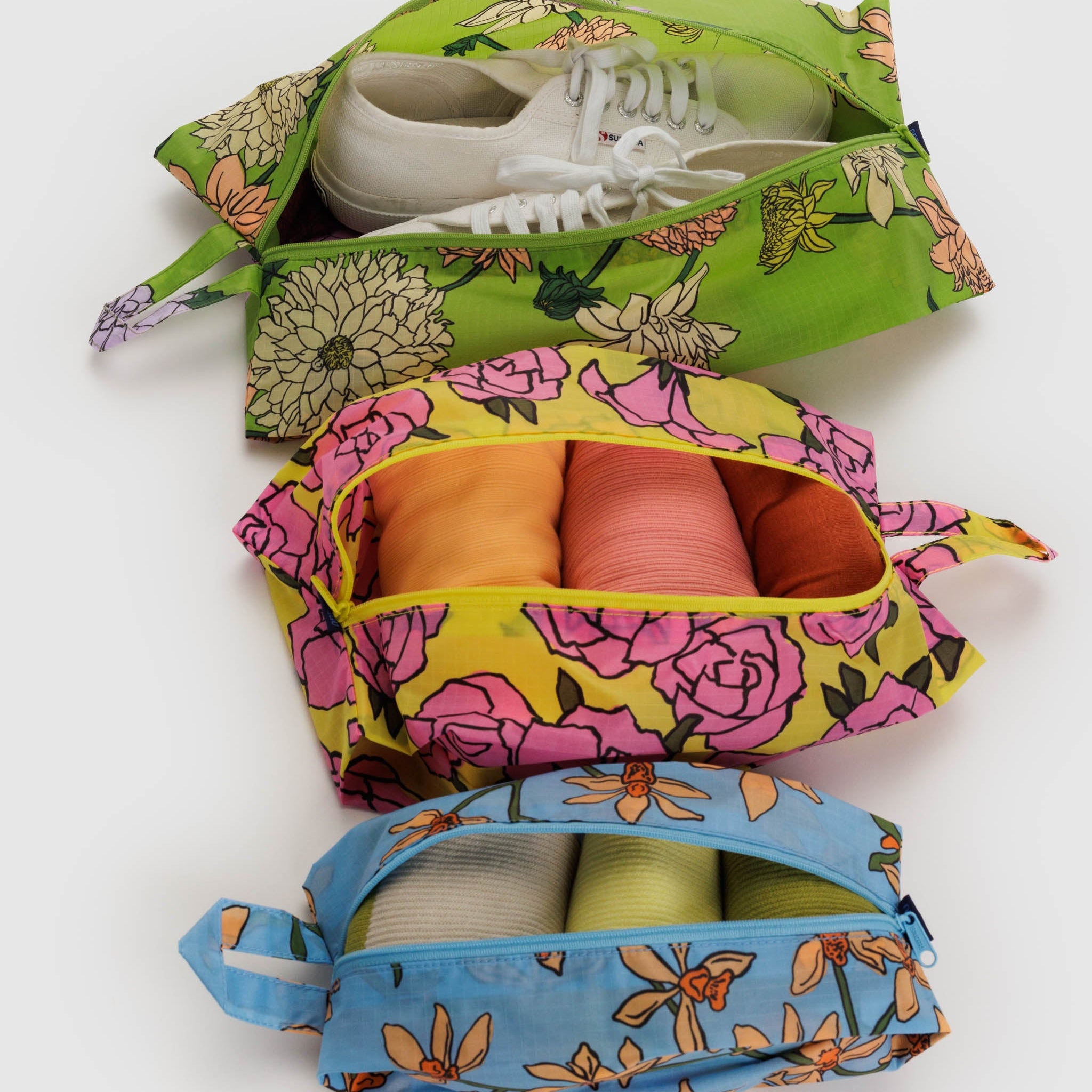 BAGGU 3D Zip (Garden Flowers)