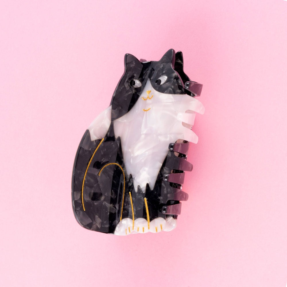 Hair Claw (Black & White Cat)