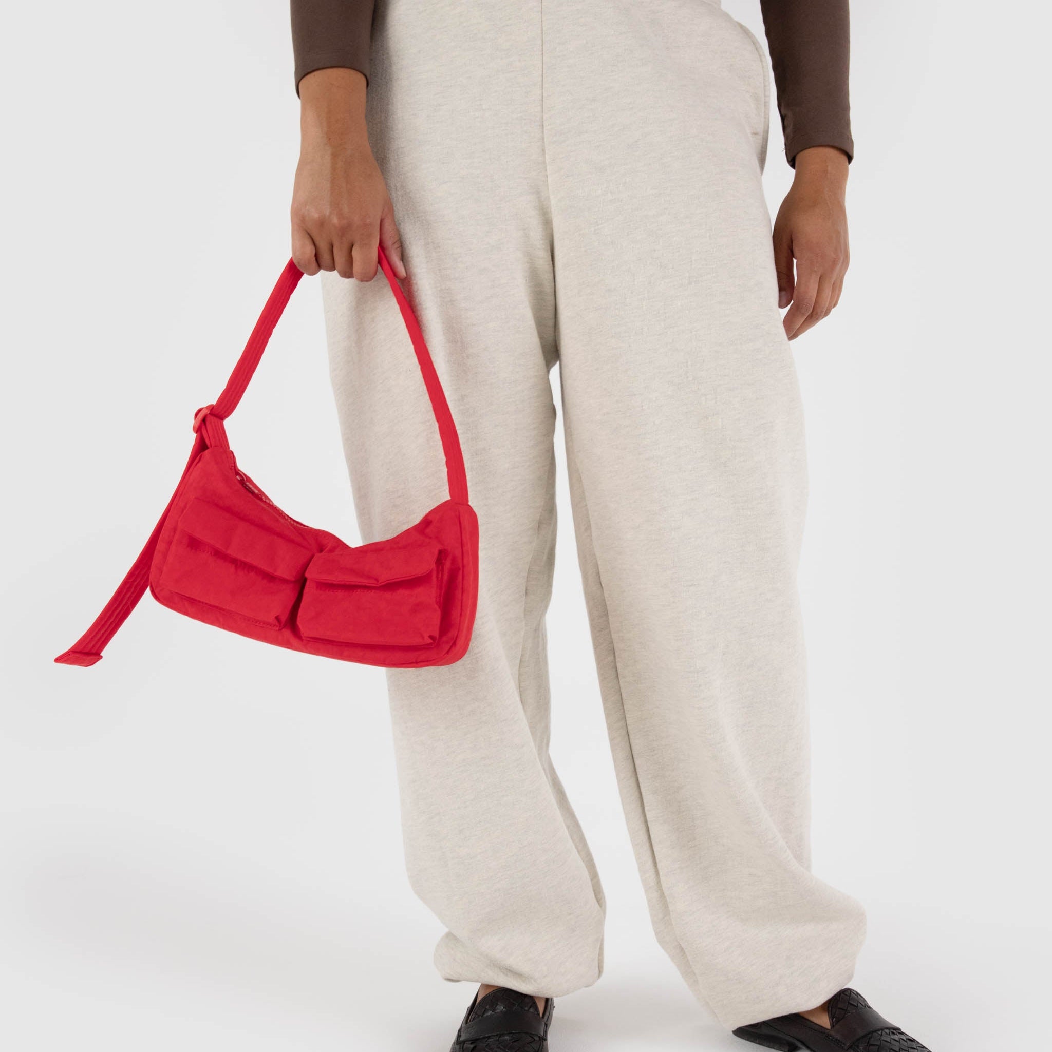 BAGGU Cargo Shoulder Bag - Candy Apple Red (FA24)