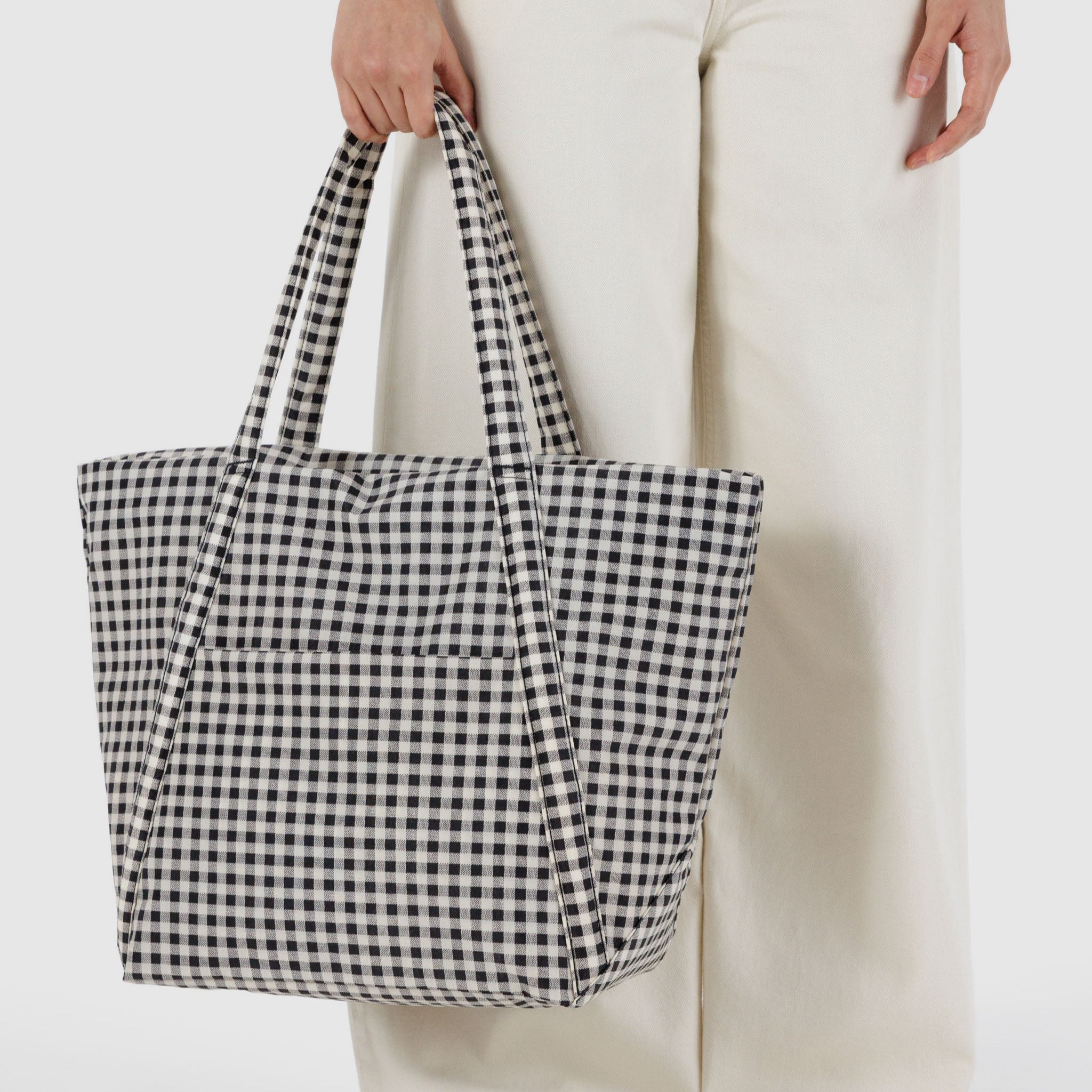 Cloud Bag - Black & White Gingham