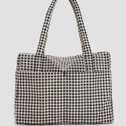 Cloud Carry On Bag (Black & White Gingham)