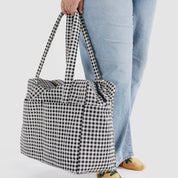 Cloud Carry On Bag (Black & White Gingham)