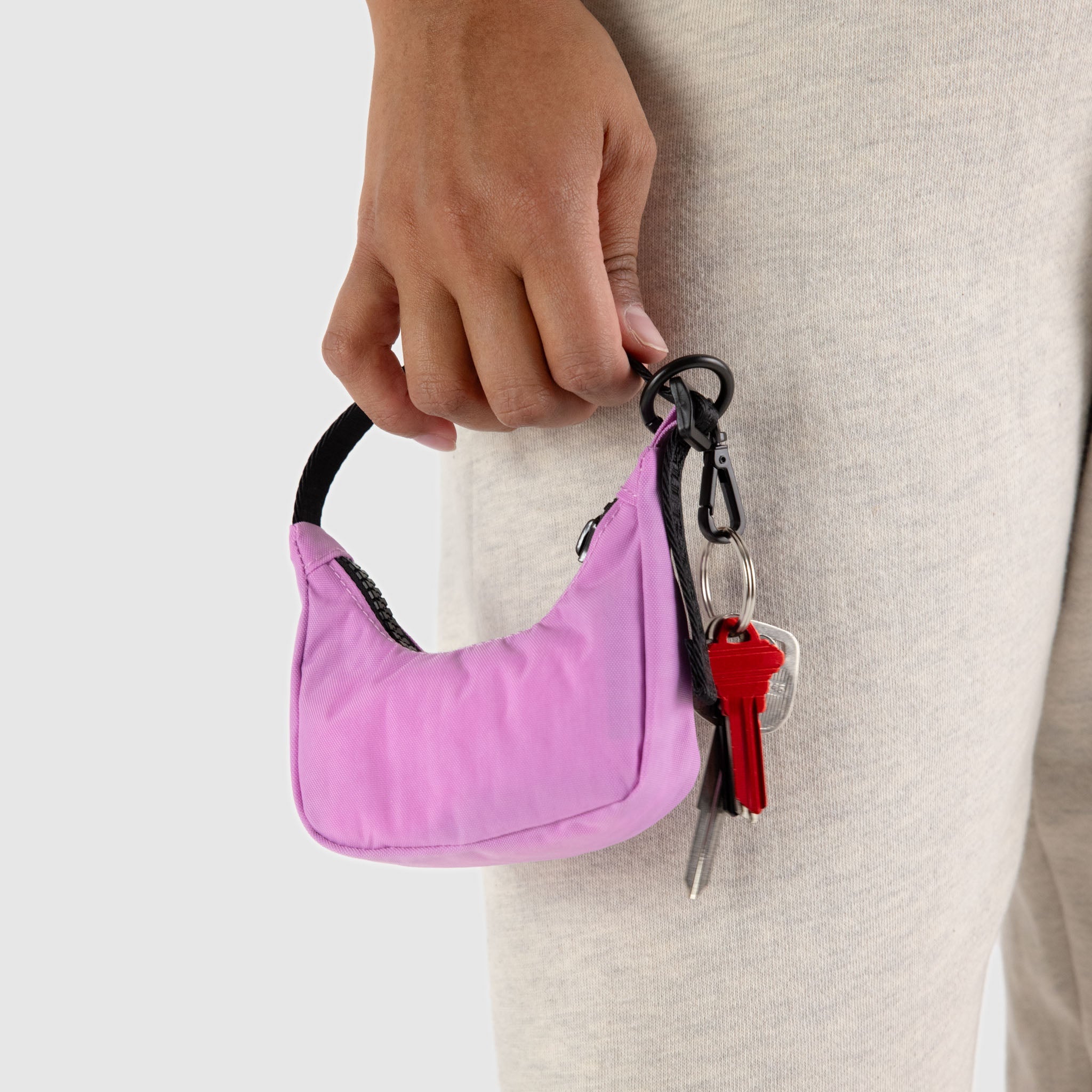 BAGGU Crescent Bag Charm (Peony)