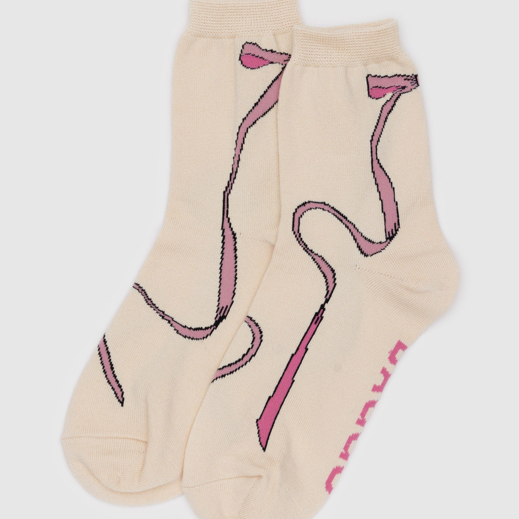 Crew Socks (Pink Bow)
