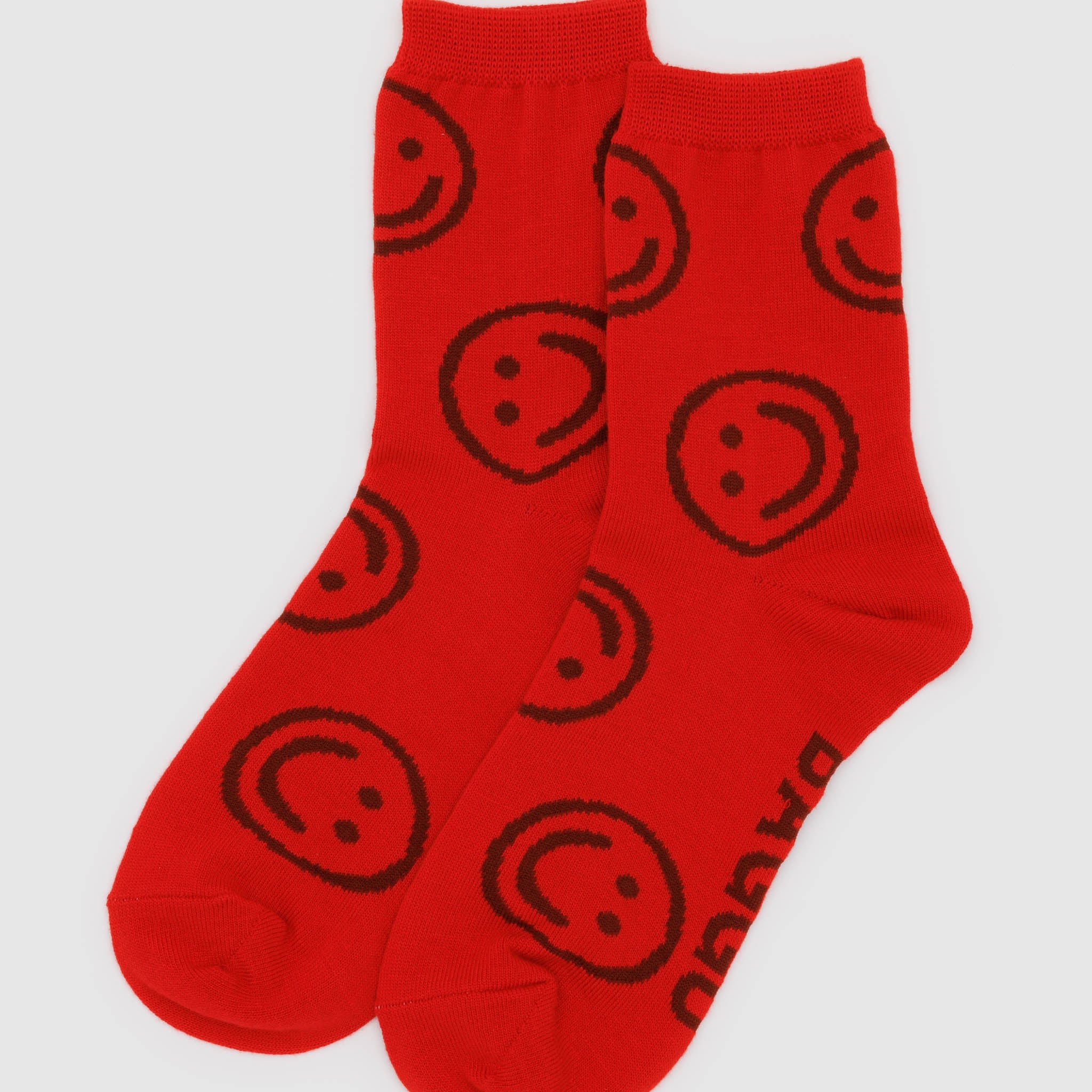 Crew Socks (Red Happy)