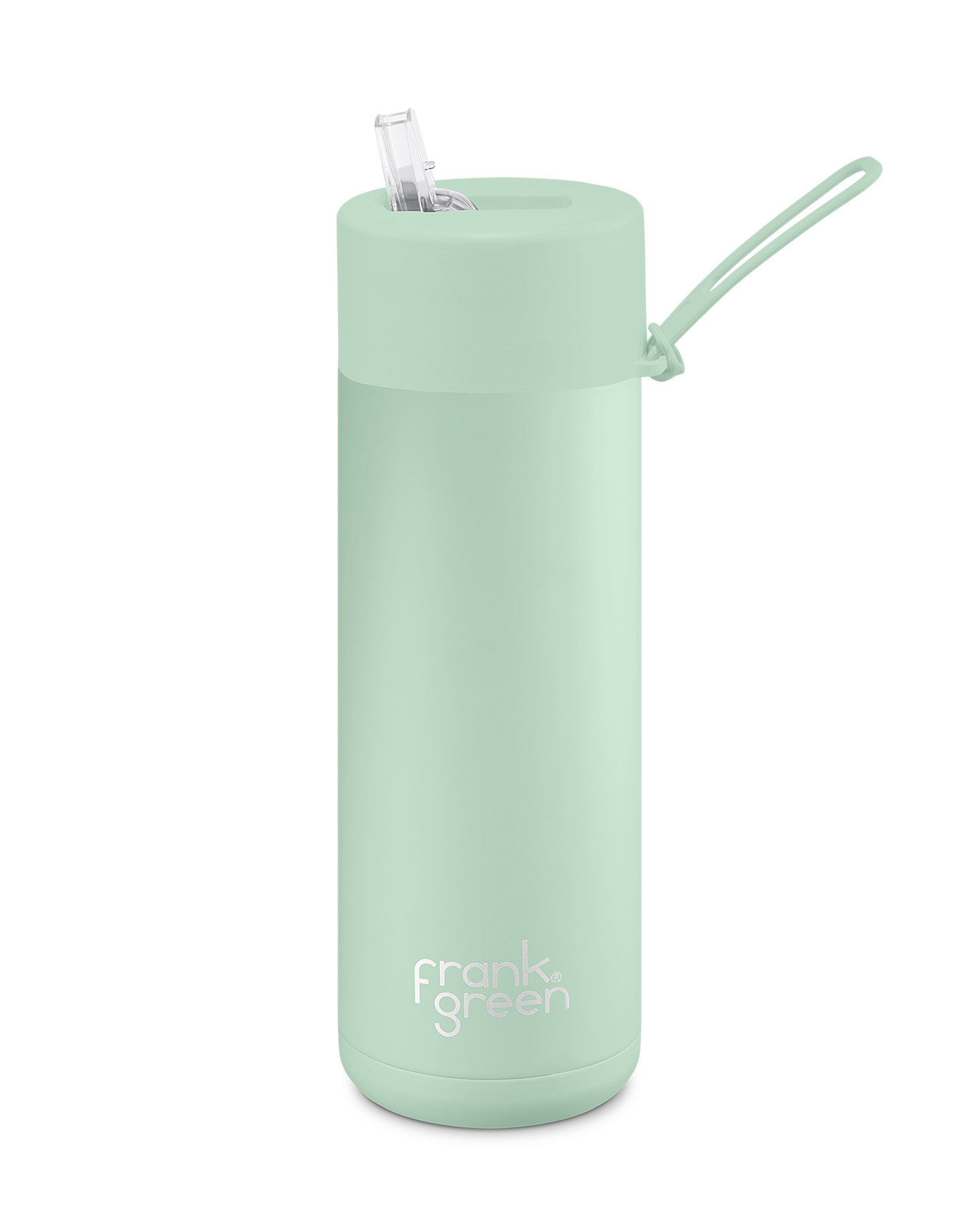 FrankGreen: Ceramic Bottles Mint Gelato 20oz/595ml (Straw Lid)