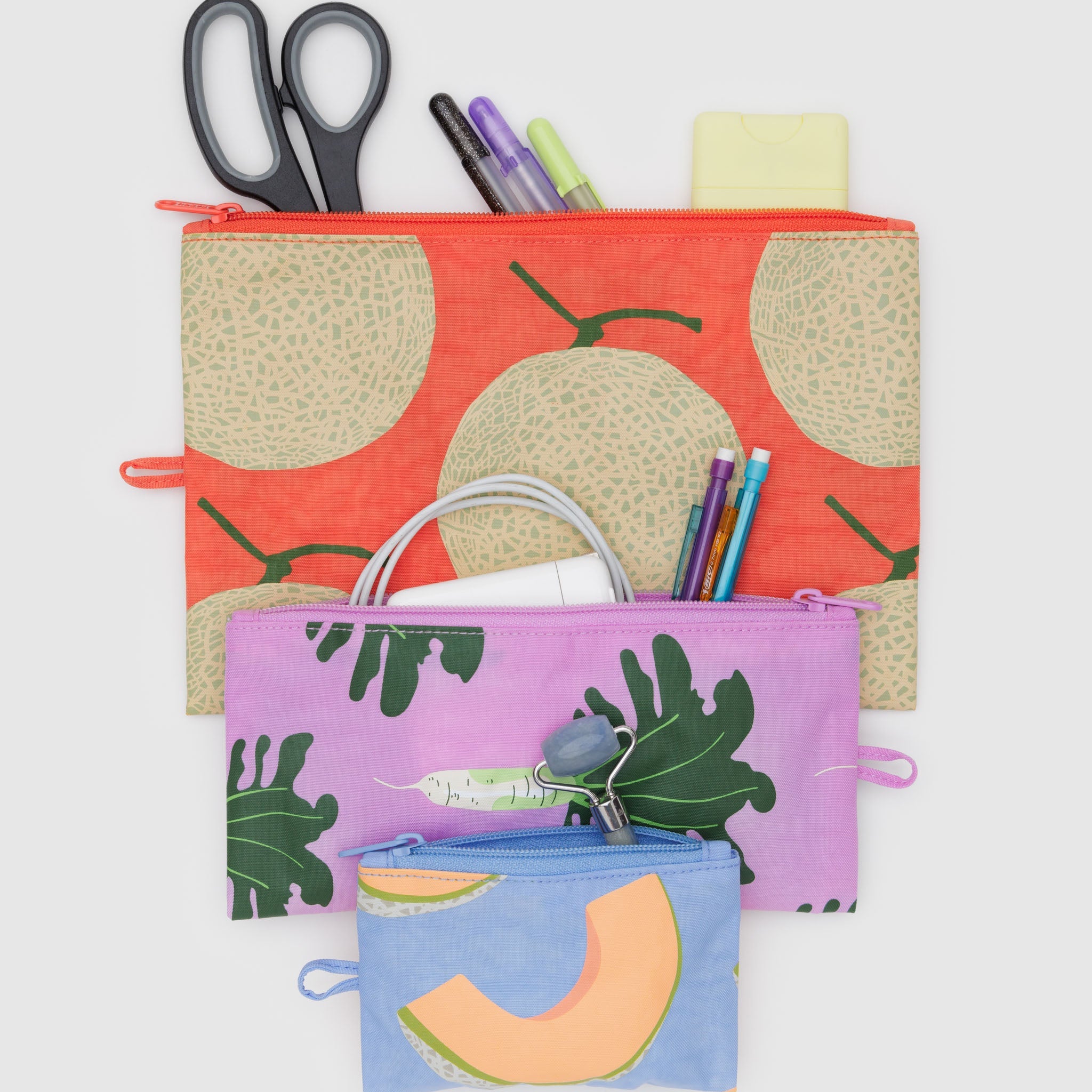 BAGGU Flat Pouch Set (Japanese Produce)