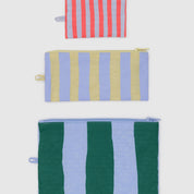 BAGGU Flat Pouch Set (Painted stripe)