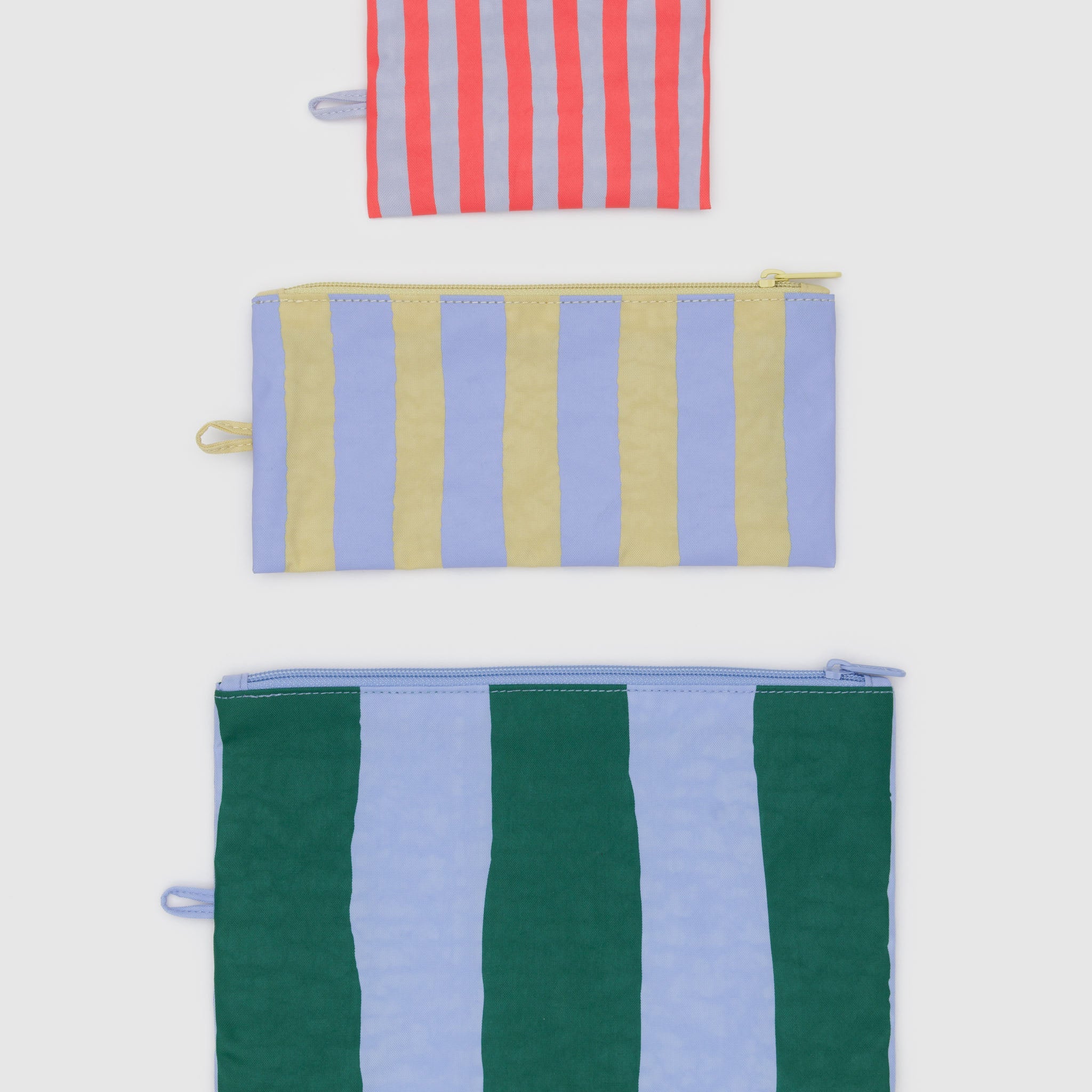 BAGGU Flat Pouch Set (Painted stripe)