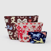 BAGGU Go Pouch Set (Western Cut-Outs)