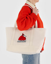 Medium Heavyweight Canvas Tote (Snoopy)