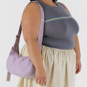 BAGGU Medium Crescent Bag (Dusty Pink)