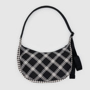 BAGGU Medium Crescent Bag (Mixed Plaid)