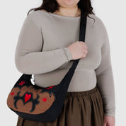 BAGGU Medium Crescent Bag (Western Appliqué)