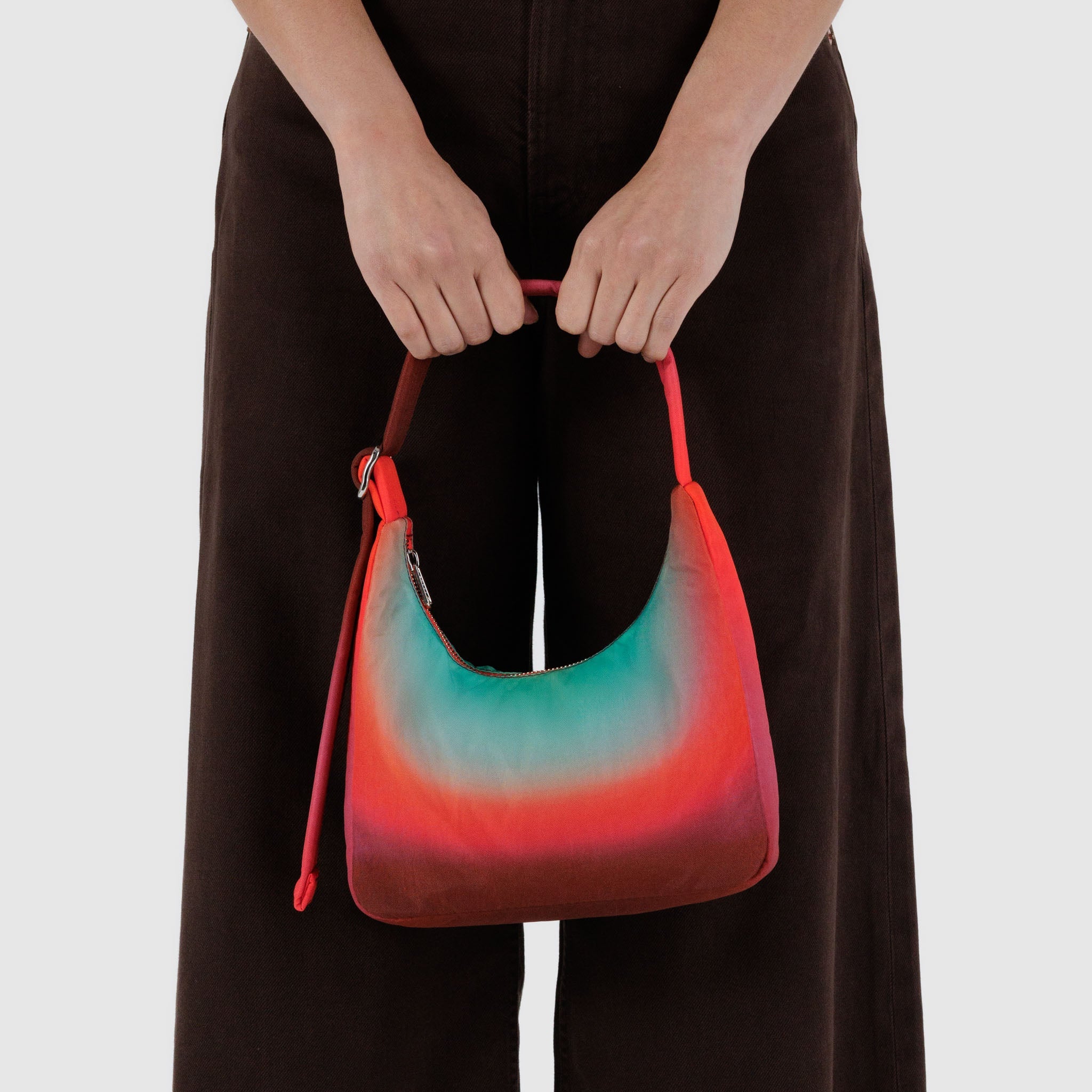 BAGGU Mini Nylon Shoulder Bag (Rain)