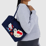 BAGGU Nylon Bowler Bag (Embroidered Hello Kitty Phone)