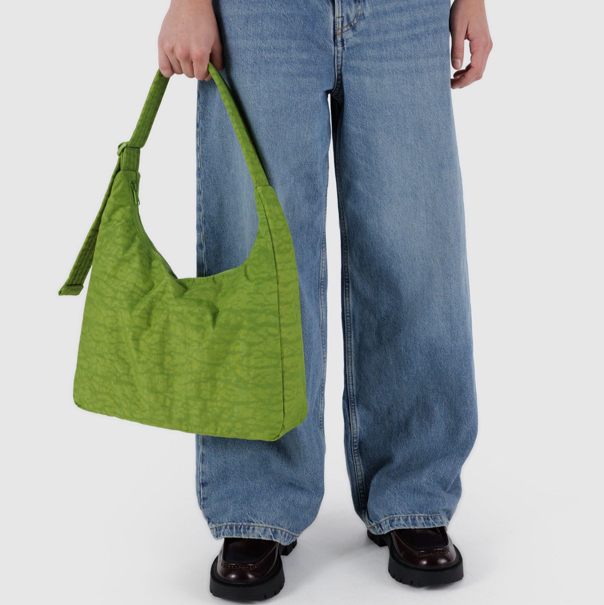BAGGU Nylon Shoulder Bag (Green Juice)