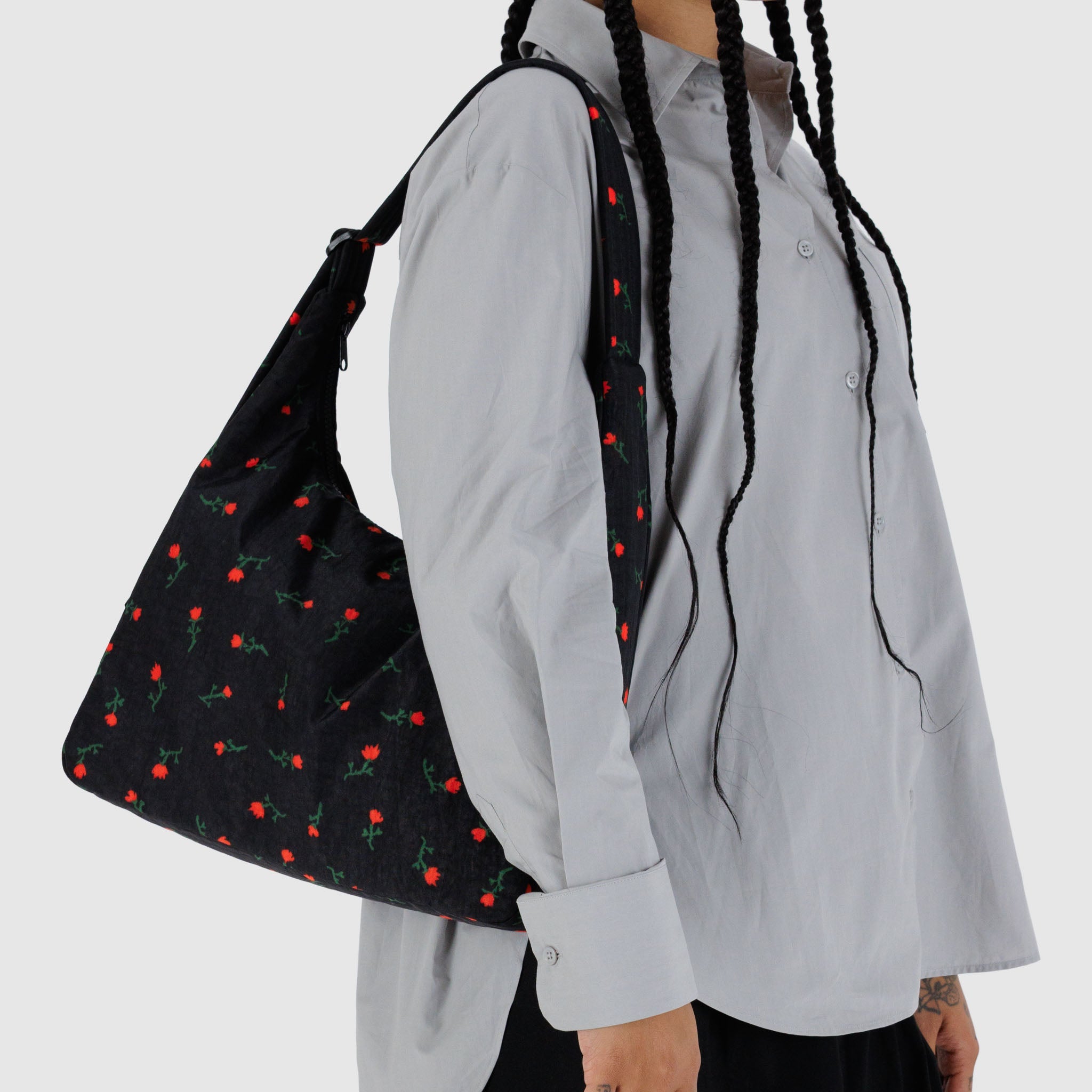 BAGGU Nylon Shoulder Bag (Painted Wildflower)