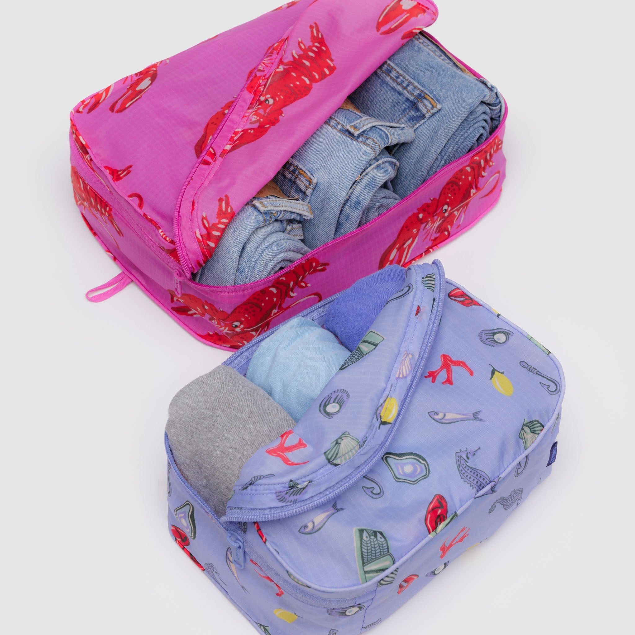 BAGGU Packing Cube Set (Sea creatures)