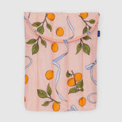 BAGGU Puffy Laptop Sleeve 13/14" (Apricots & Ribbons)
