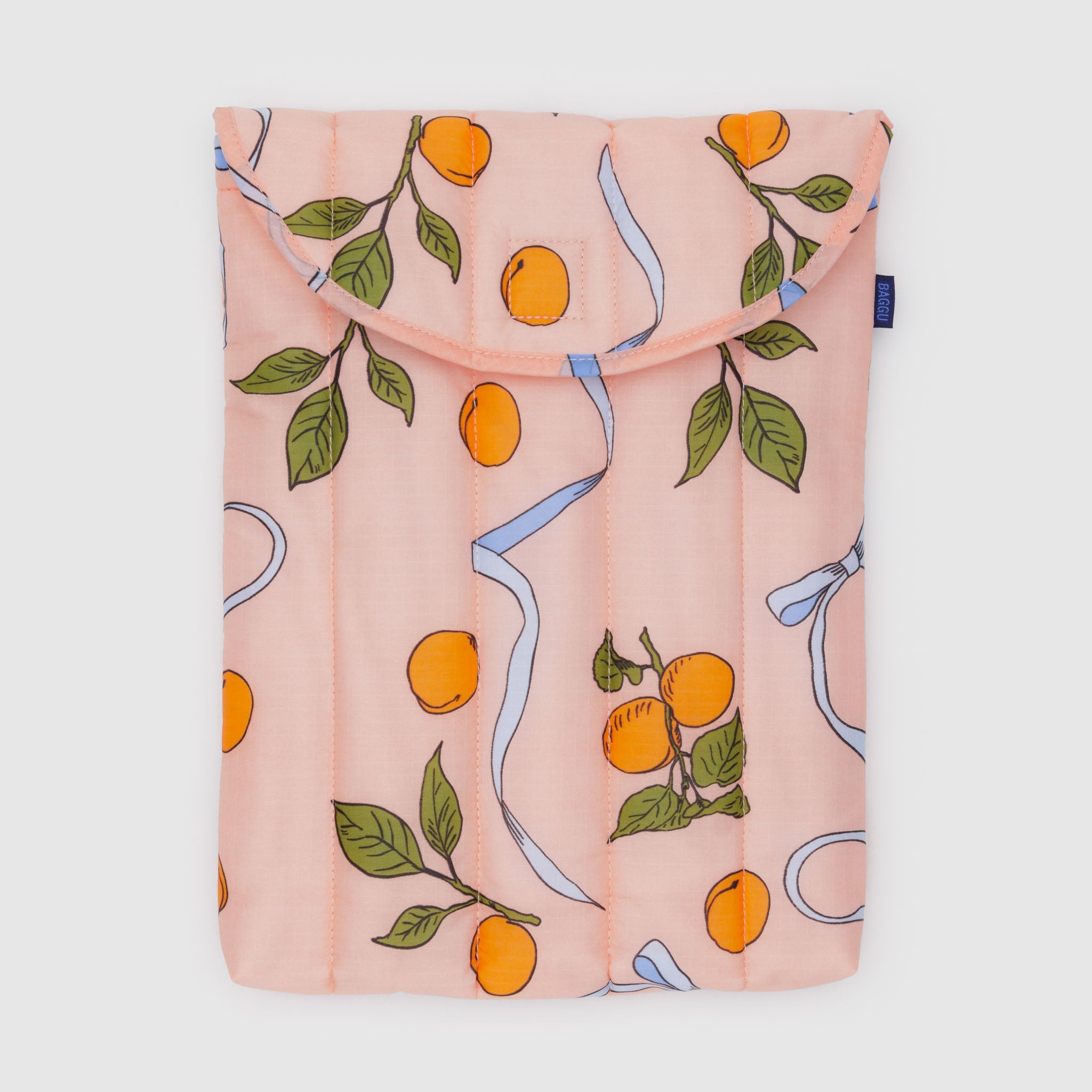 BAGGU Puffy Laptop Sleeve 13/14" (Apricots & Ribbons)