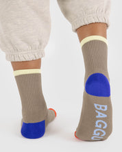 Ribbed Socks (Dove Mix)