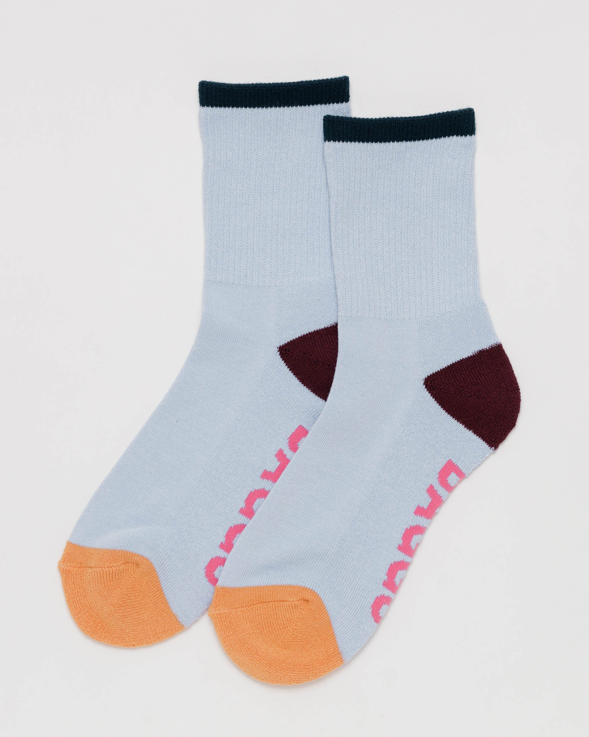 Ribbed Socks (Light Blue Mix)