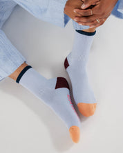 Ribbed Socks (Light Blue Mix)