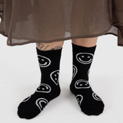 Crew Socks (Black Happy)