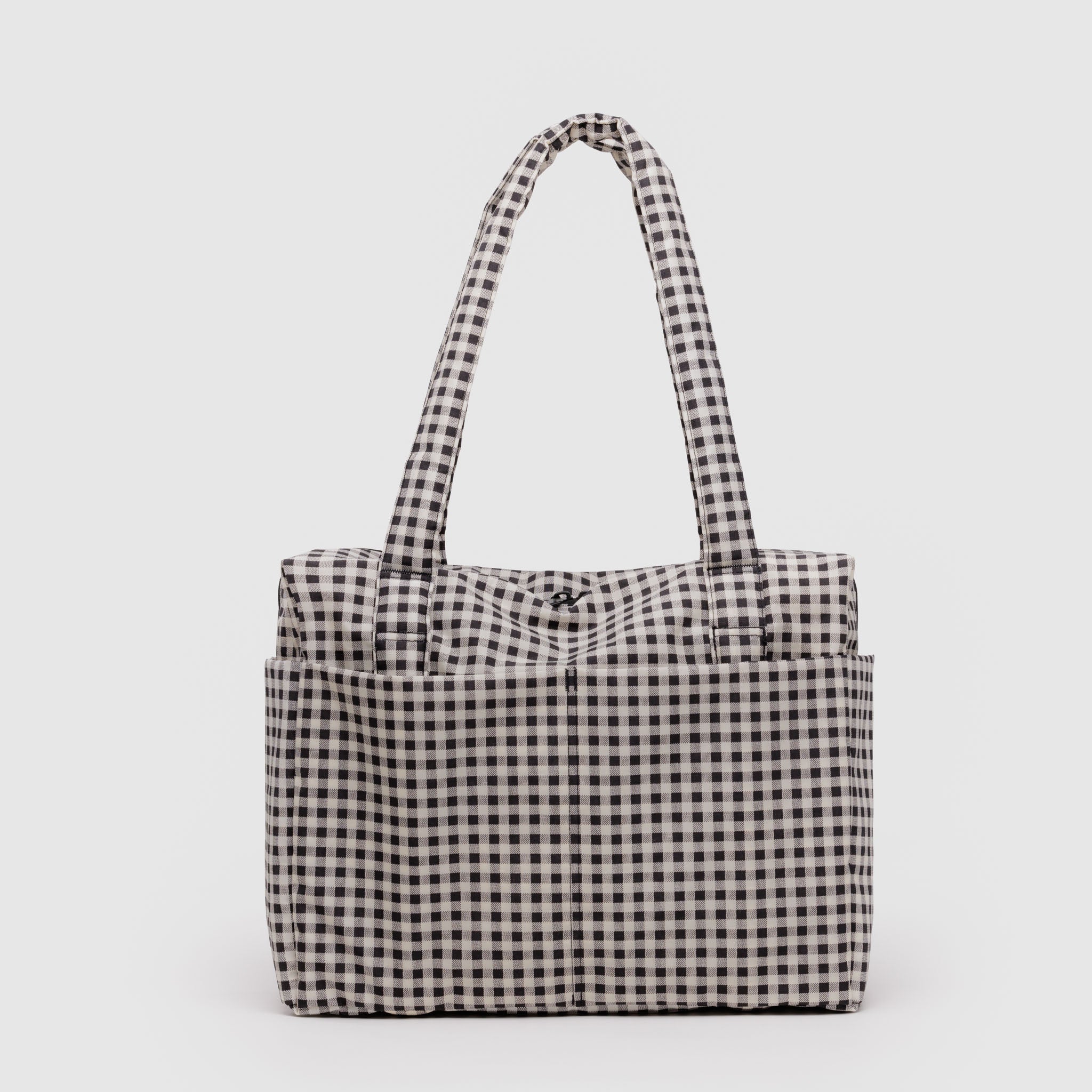 BAGGU Small Cloud Carry-On (Black & White Gingham)