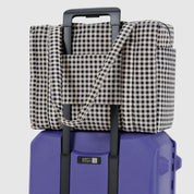BAGGU Small Cloud Carry-On (Black & White Gingham)
