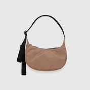 BAGGU Small Nylon Crescent Bag - Cacoa