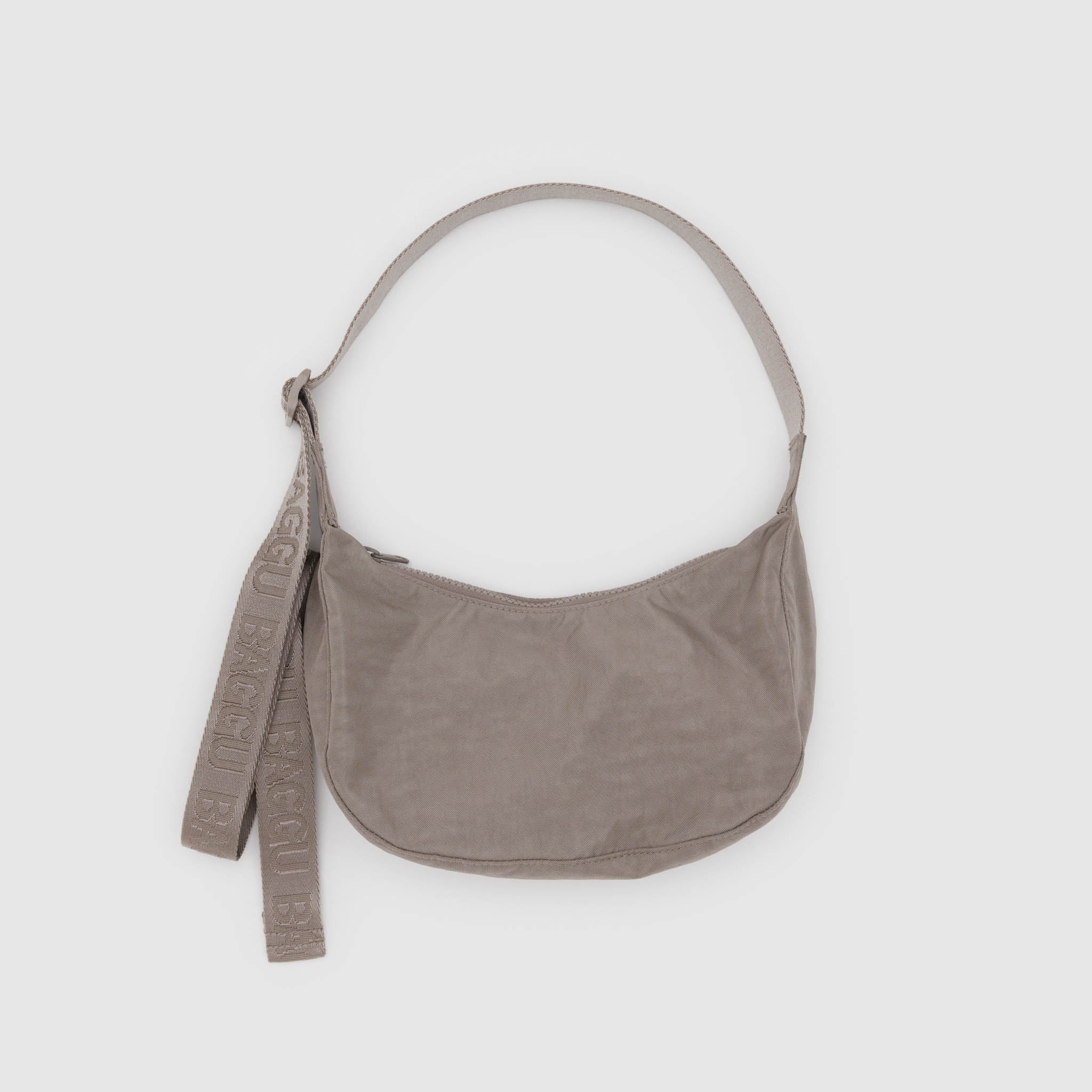BAGGU Small Nylon Crescent Bag (Dove)