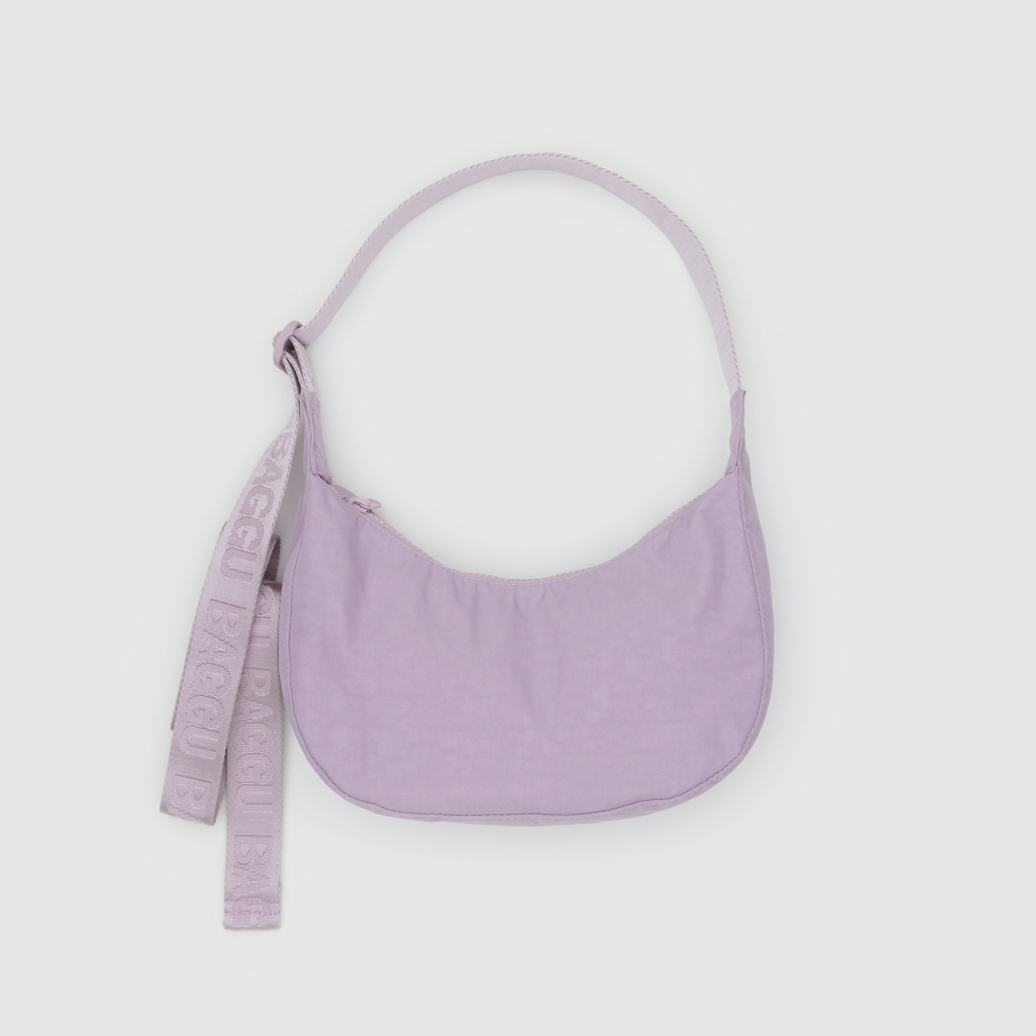 BAGGU Small Nylon Crescent Bag - Dusty Pink