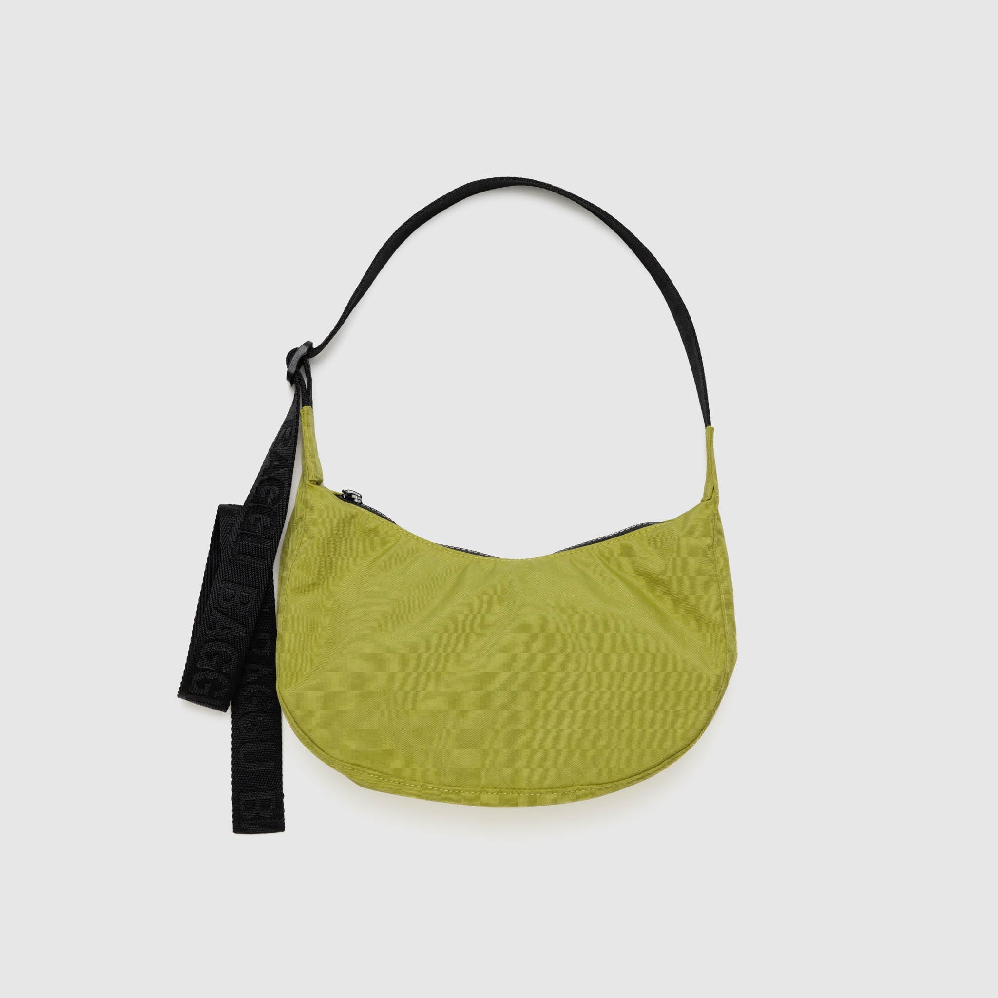 BAGGU Small Nylon Crescent Bag - Lemongrass