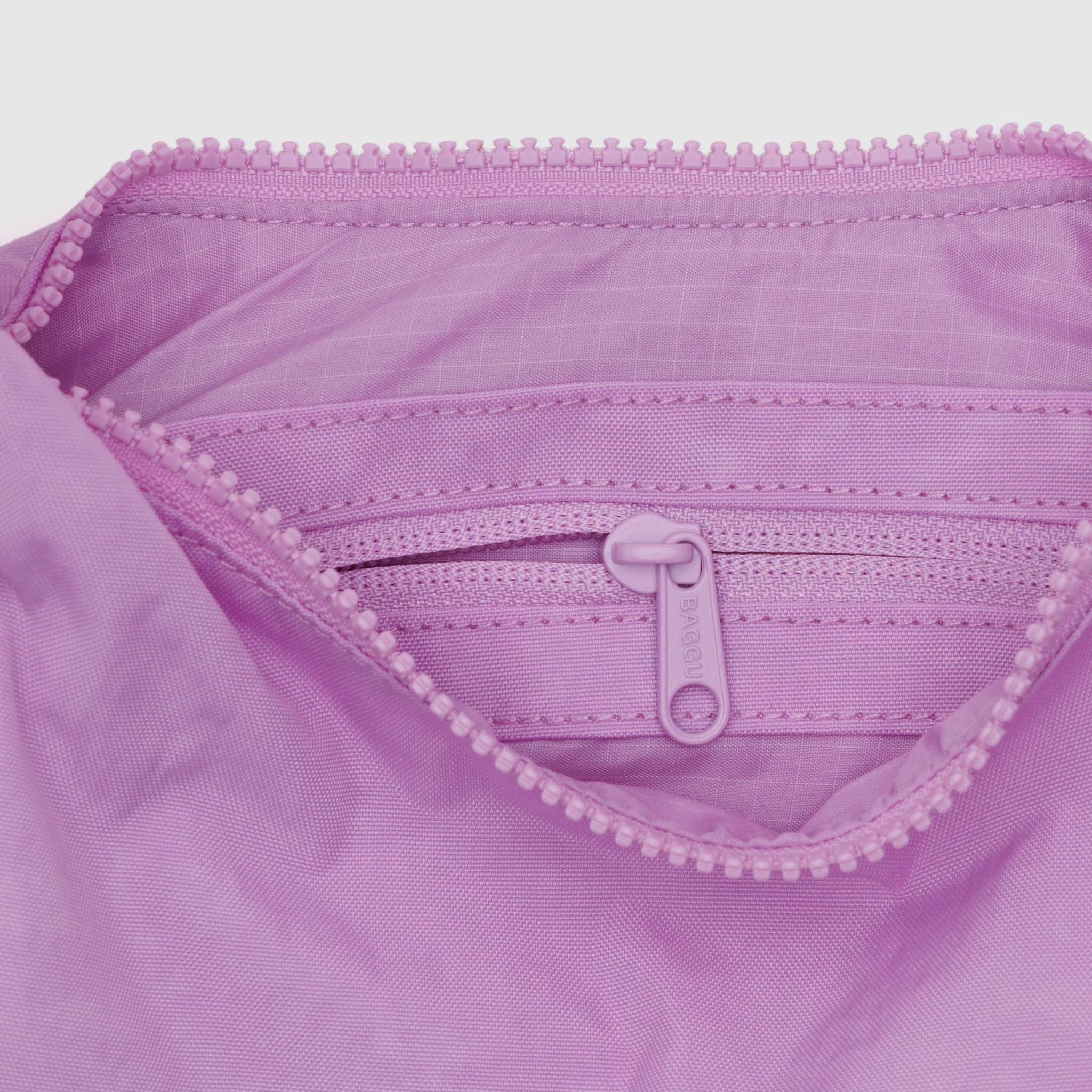 BAGGU Small Nylon Crescent Bag (Peony)