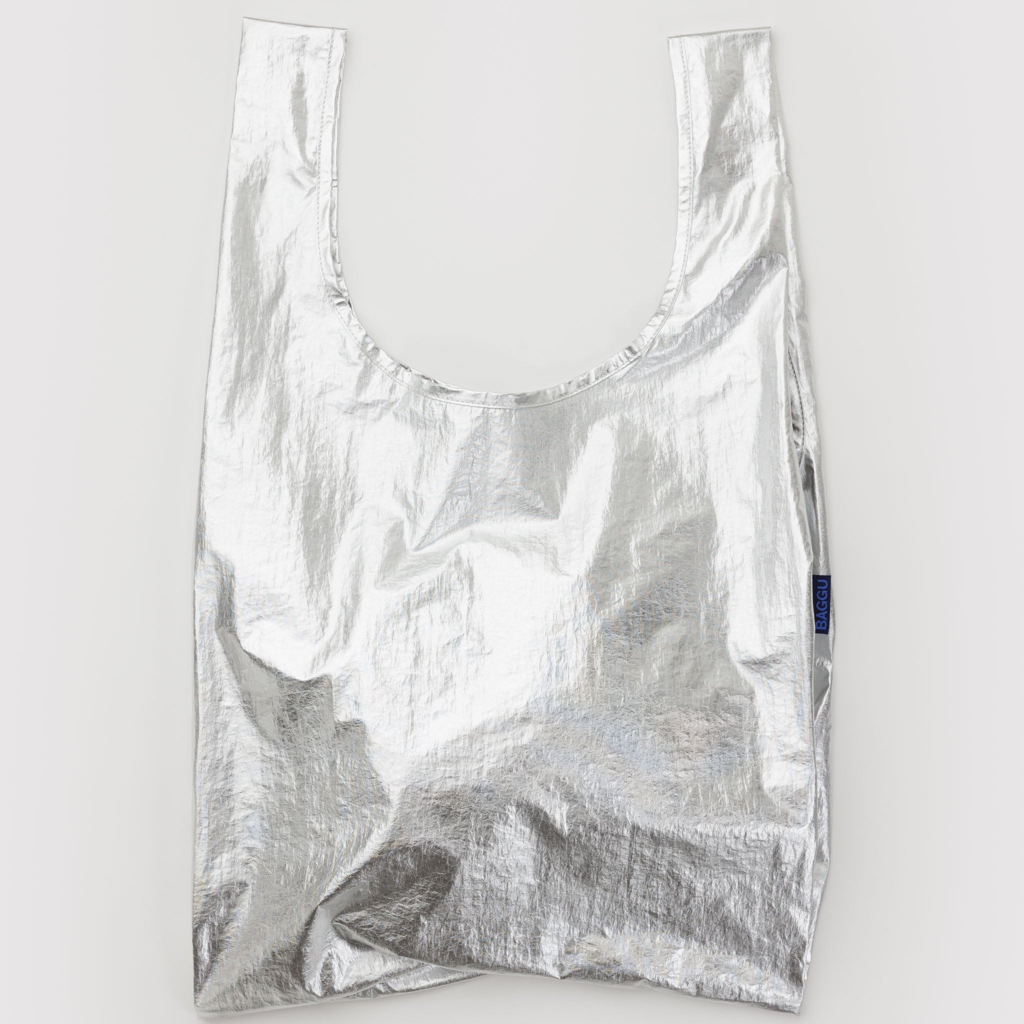 BAGGU Standard Reusable Bag (Chrome Metallic)