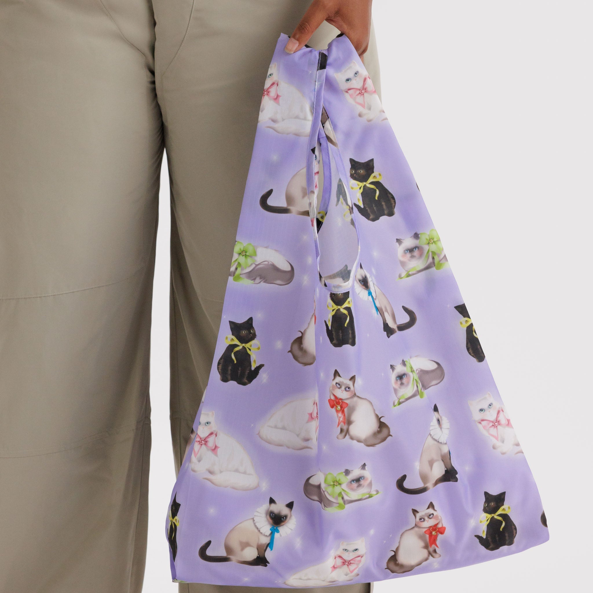 BAGGU Standard Reusable Bag (Fancy Cats)