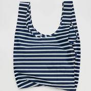 BAGGU Standard Reusable Bag (Navy Stripe)
