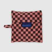 BAGGU Standard Reusable Bag (Pink Brown Check)