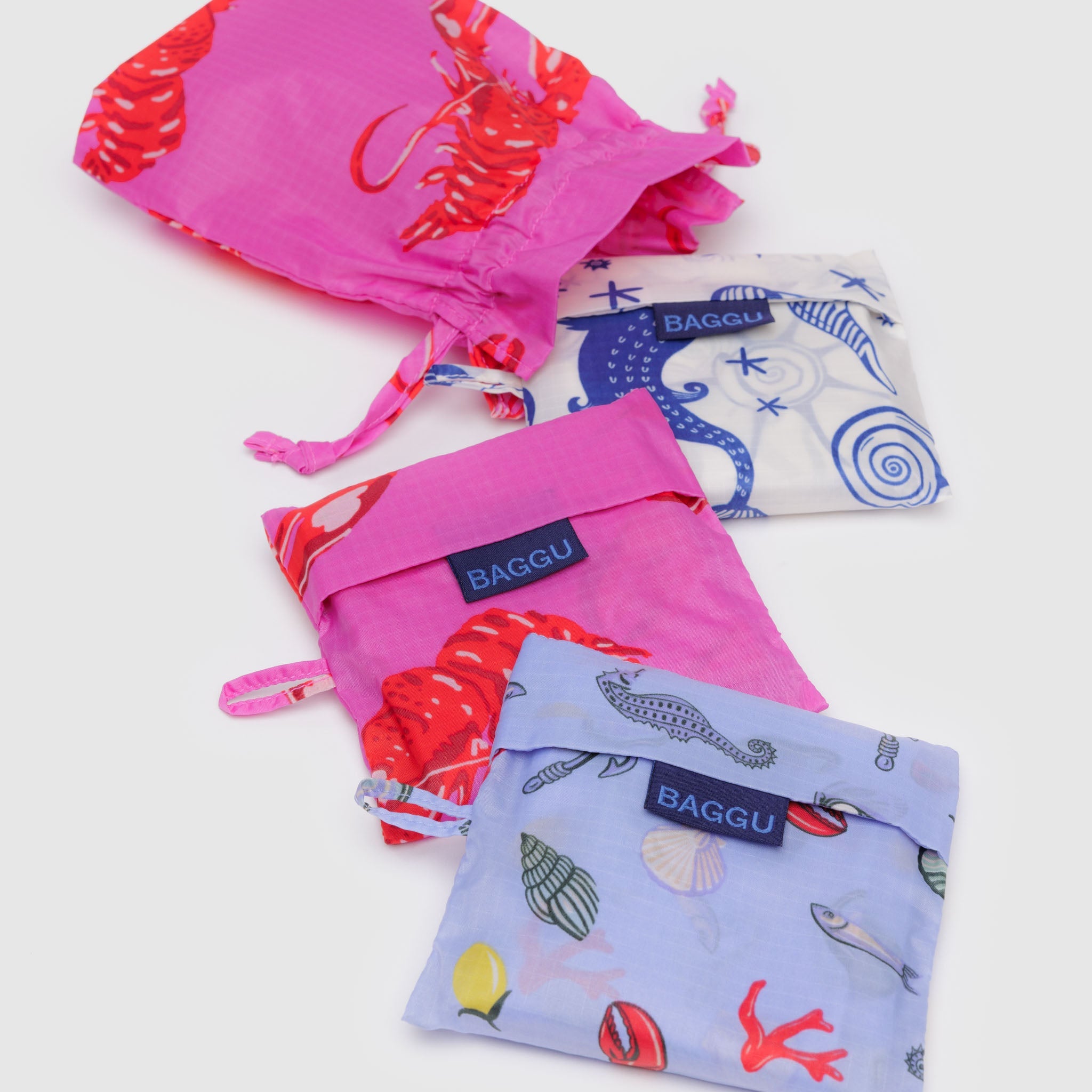 BAGGU Standard Set of 3 (Sea creatures)