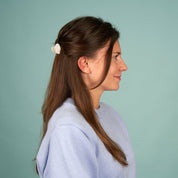 Coucou Suzette Mini Hair Claw (White Heart)
