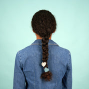 Coucou Suzette Mini Hair Claw (White Heart)