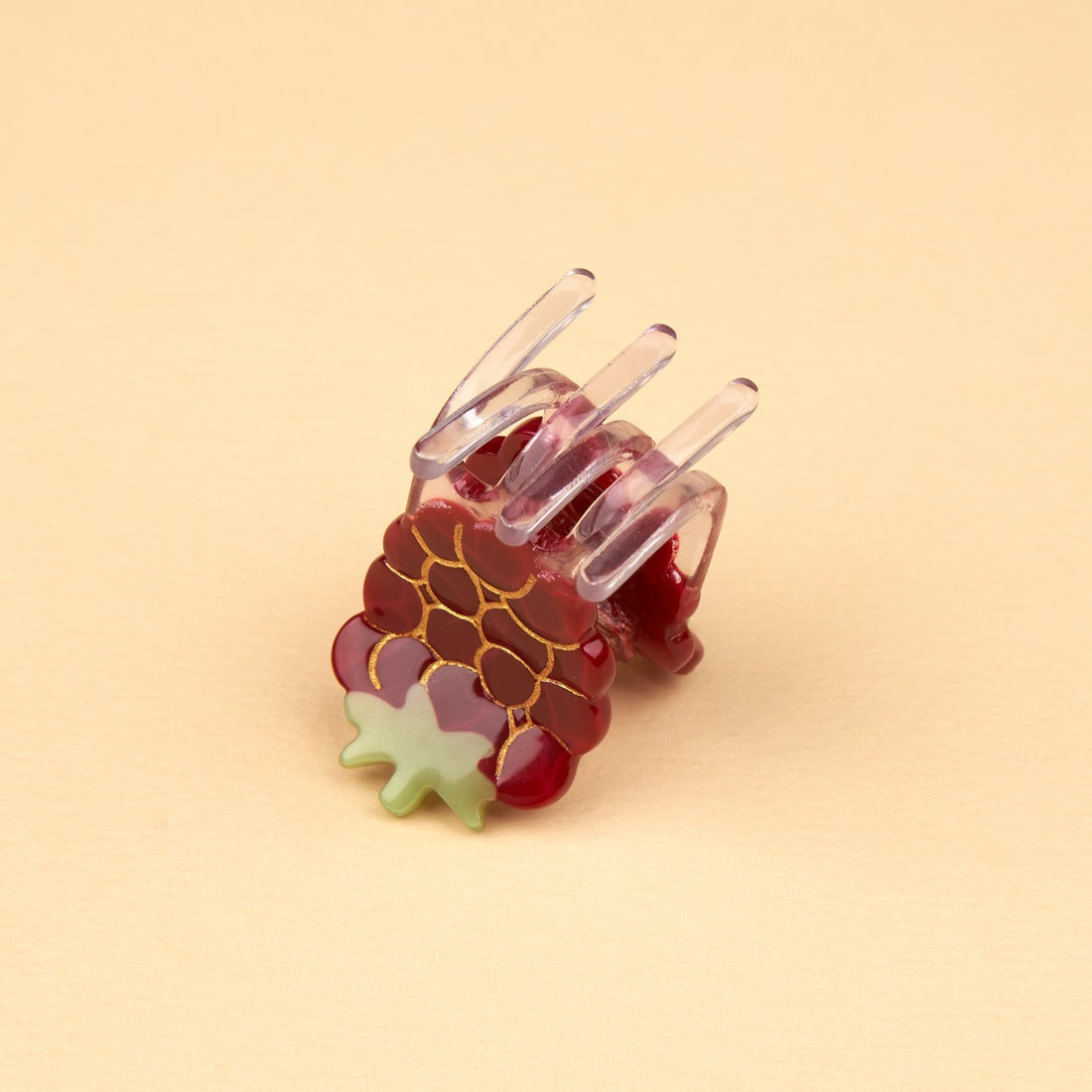 Coucou Suzette Mini Hair Claw (Raspberry)