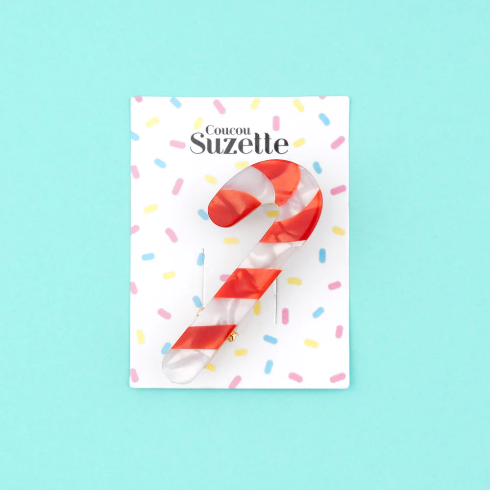 Hair Clip (Candy cane)