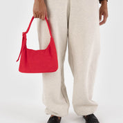 BAGGU Mini Nylon Shoulder Bag (Candy Apple Red)