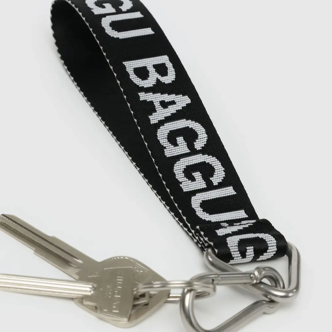 BAGGU Logo Keychain (Black and White)