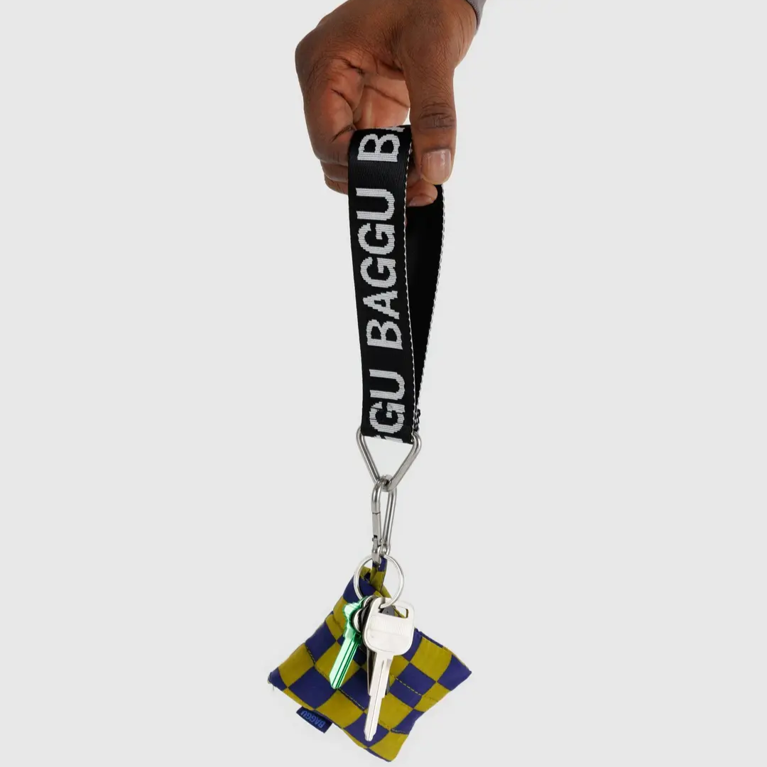 BAGGU Logo Keychain (Black and White)