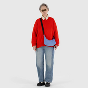 BAGGU Small Nylon Crescent Bag - Cornflower